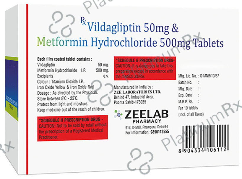 Vildazem-M 500 Tablet