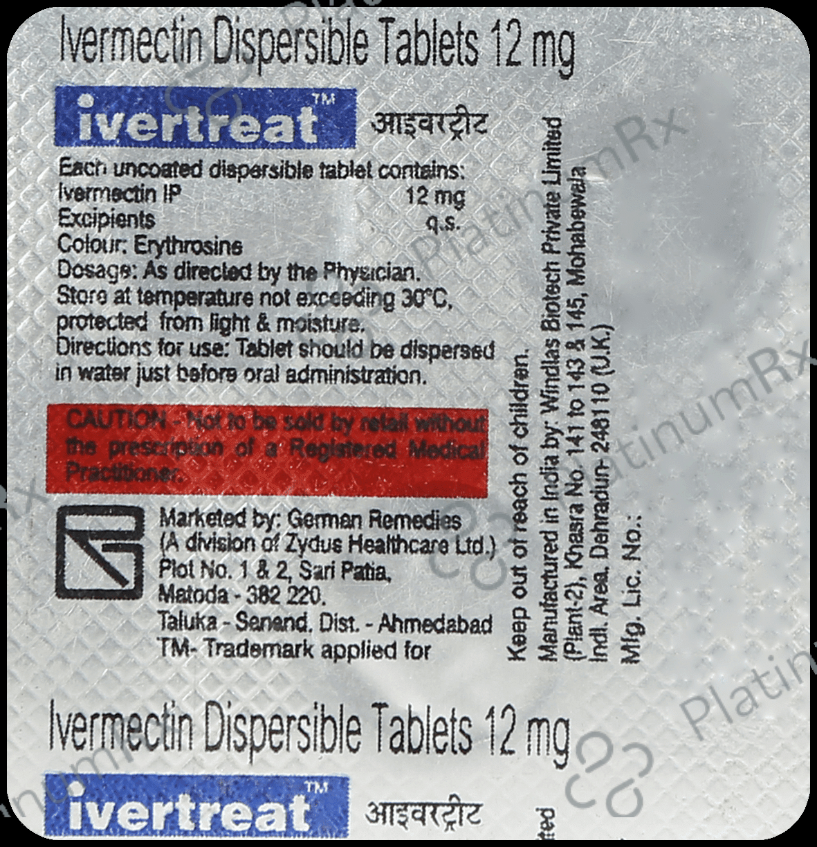 Ivertreat 12mg Tablet