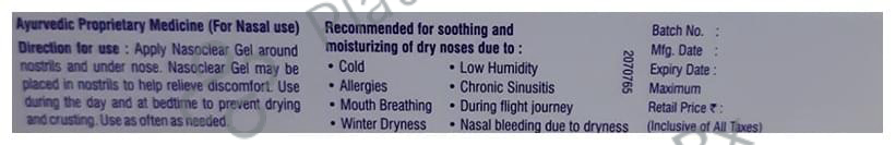 Nasoclear 0.65% Nasal Solution 15gm
