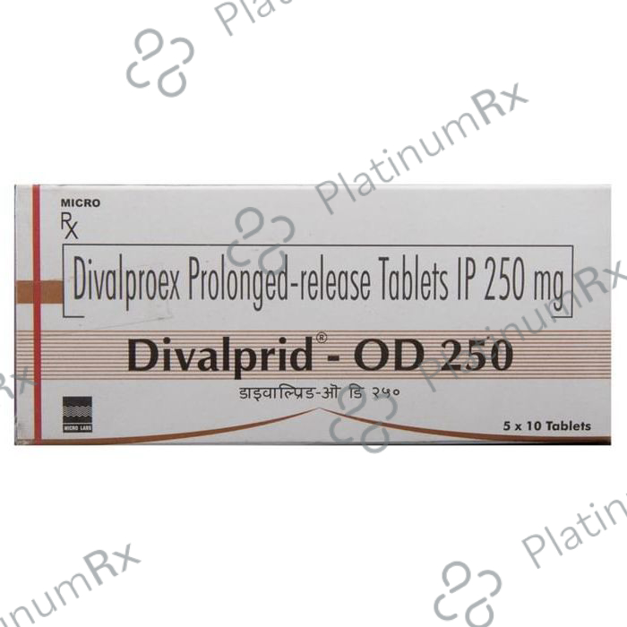 Divalprid 250mg OD Tablet PR 10s