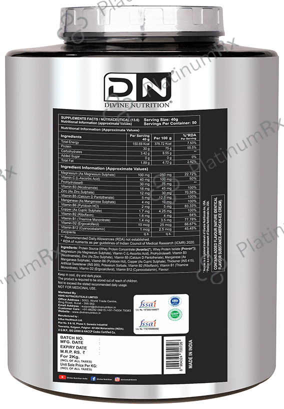 Divine Nutrition Life Whey Powder Mango 2 kg