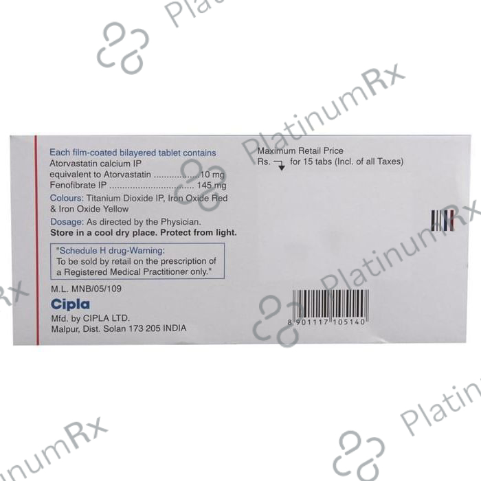 Atorlip F 10/145mg Tablet 15s