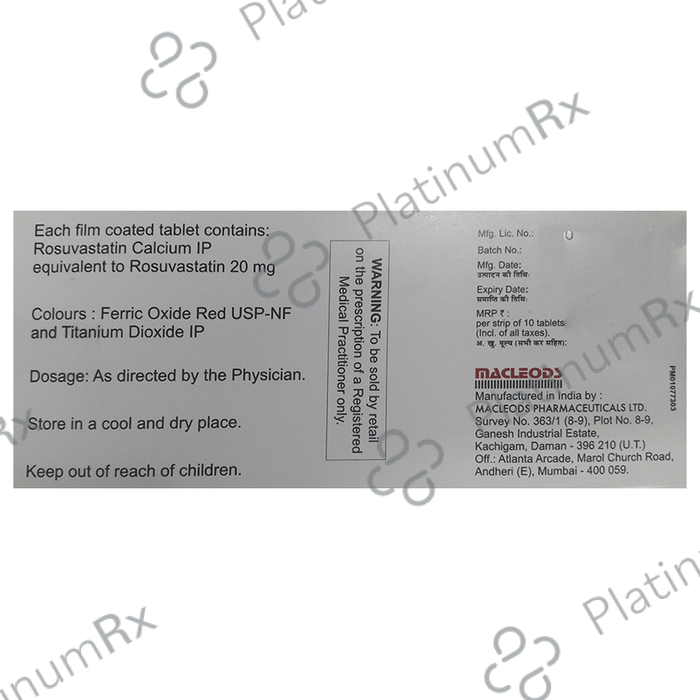 Rosumac 20 Tablet 10 Tablet