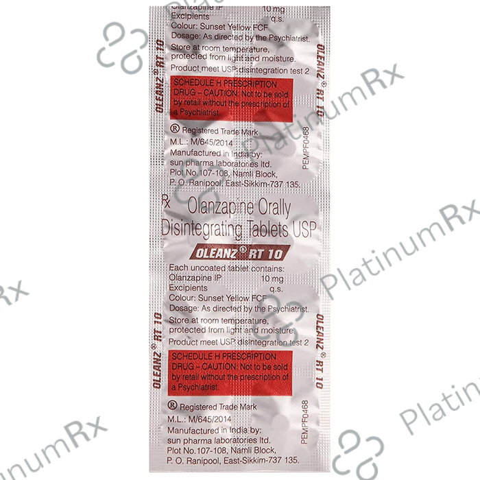 Oleanz 10mg Tablet 10s