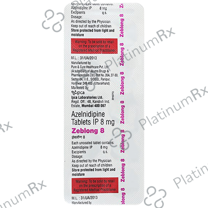 Zeblong 8mg Tablet 10s