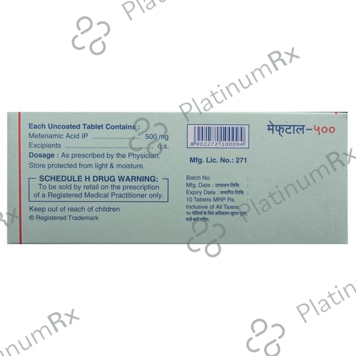 Meftal 500mg Tablet 10s