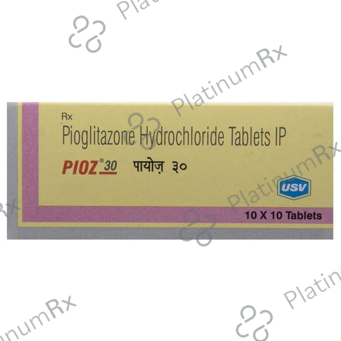 Pioz 30mg Tablet 10s