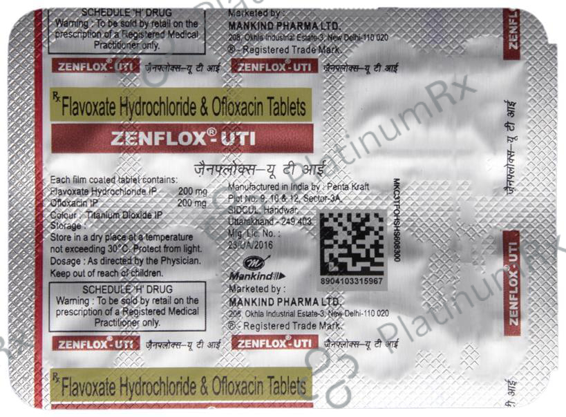 Zenflox-UTI Tablet