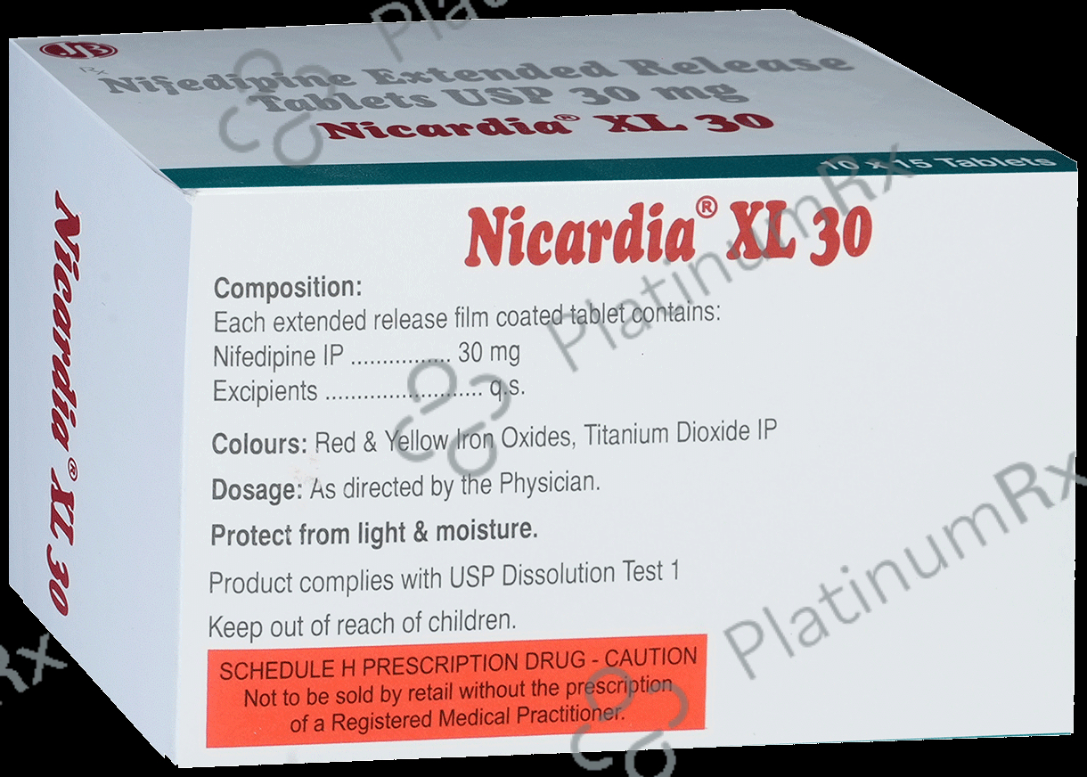 Nicardia XL 30mg Tablet ER 15s