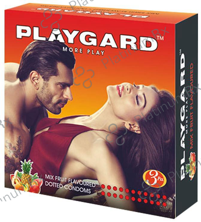 Playgard Dotted Condom Mixed Fruit