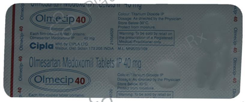 Olmecip 40mg Tablet 10s