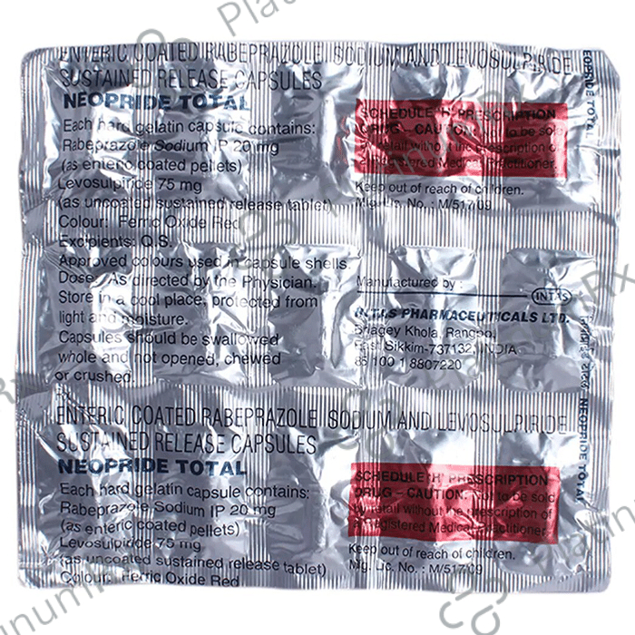 Neopride Total 75/20mg Capsule SR 15s