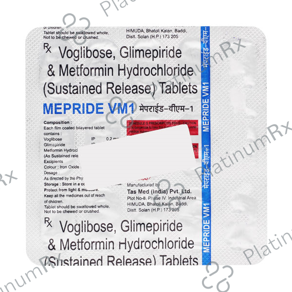 Mepride VM 1/500/0.2mg Tablet SR 15s
