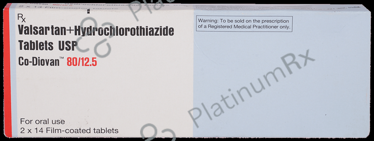 CO Diovan Fct 80mg/12.5mg Tablet 14 tablets