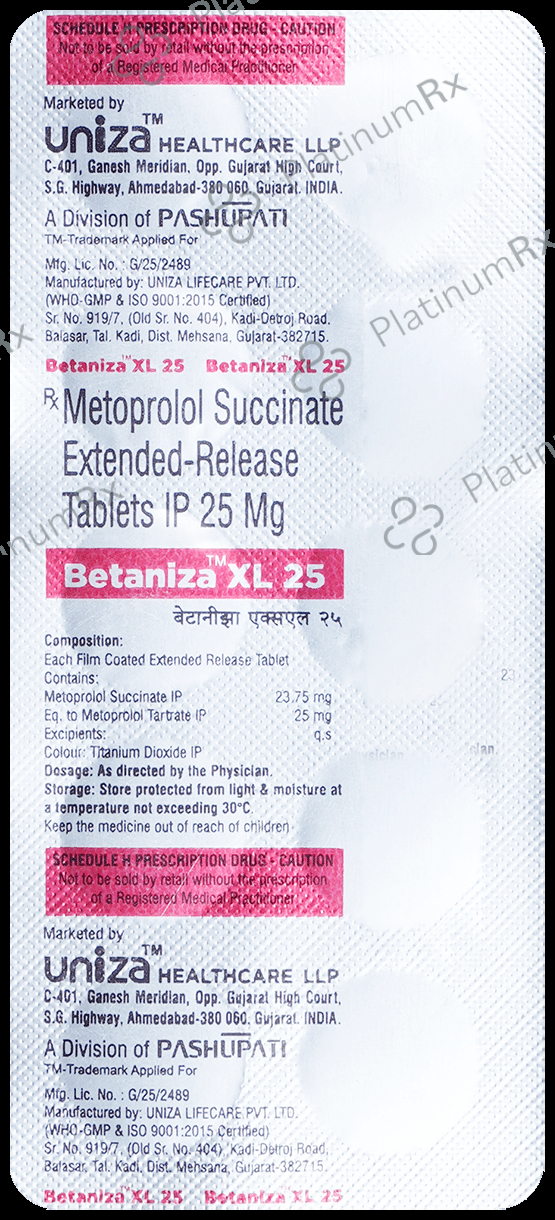 Betaniza XL 25mg Tablet ER