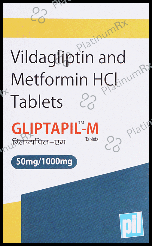 Gliptapil M 1000mg/50mg Tablet
