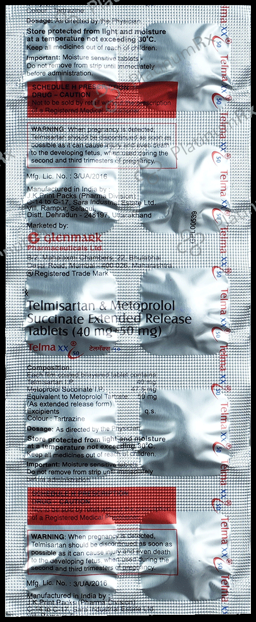 Telmaxx 47.5/40mg Tablet ER 10s