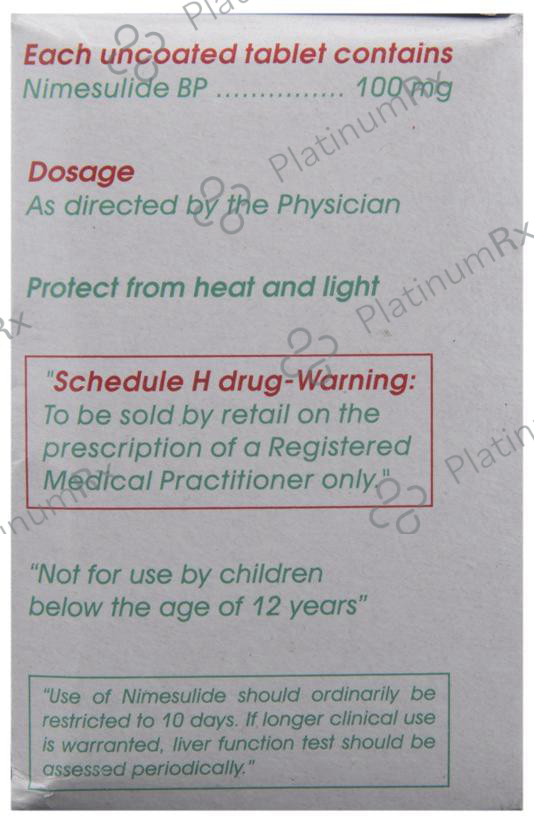Nicip 100mg Tablet 10s
