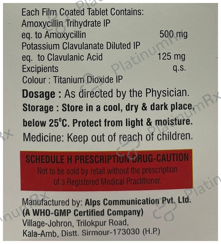 Amtum-CV 625 Tablet