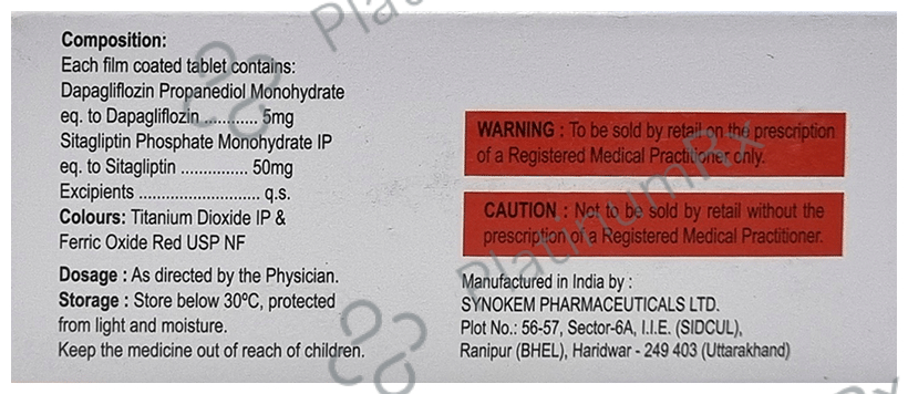 Gluxit S 5/50mg Tablet 10s