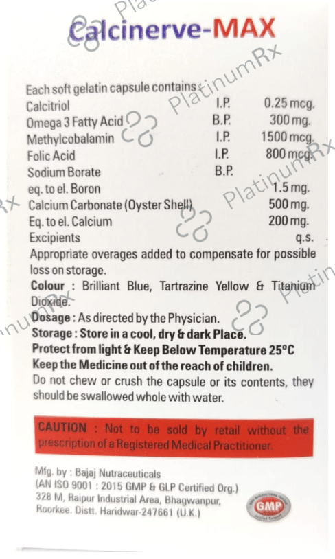 Calcinerve-Max Softgel Capsule