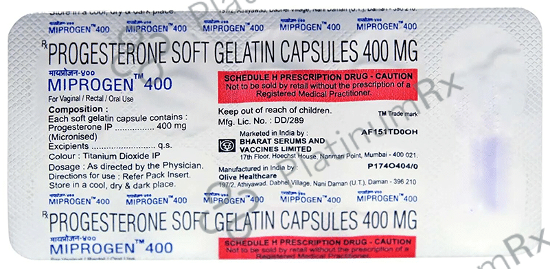 Miprogen 400mg Soft Gelatin Capsule 10s
