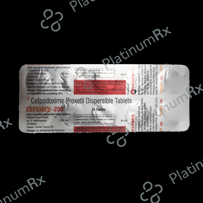 Cefemed 200 Tablet DT