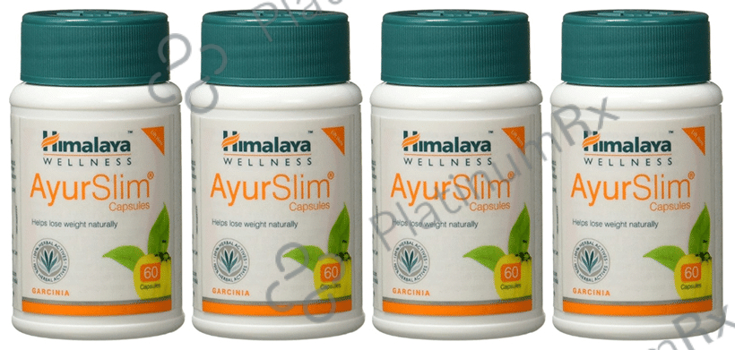 Himalaya Wellness AyurSlim Capsule (60 Each) 4 bottles