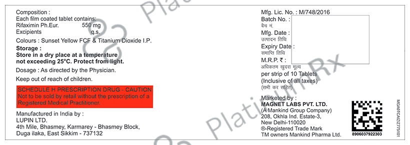 Rifastop 550mg Tablet 10s