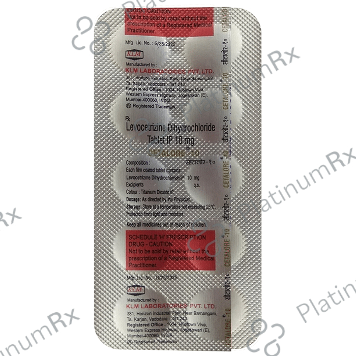 Cetalore 10mg Tablet 10s
