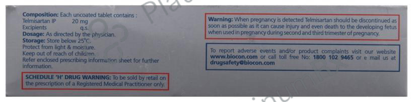 Telmisat 20 Tablet 10s