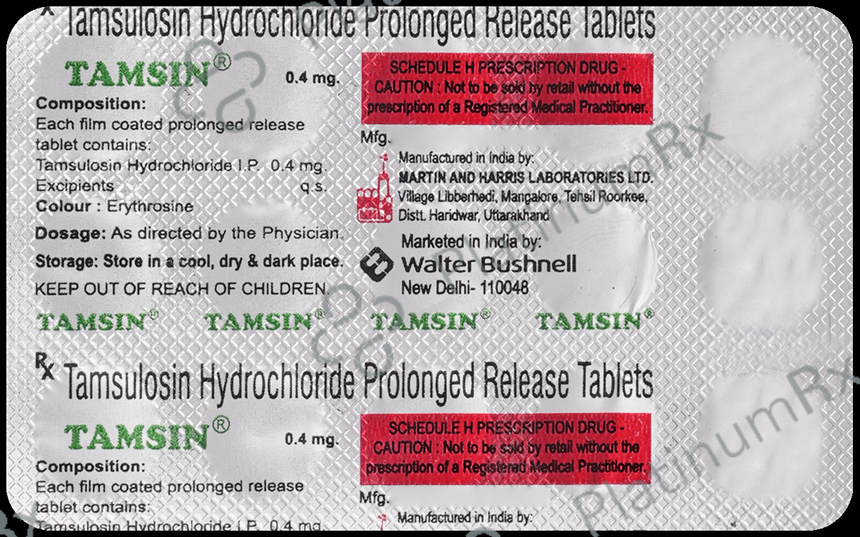 Tamsin 0.4mg Tablet PR