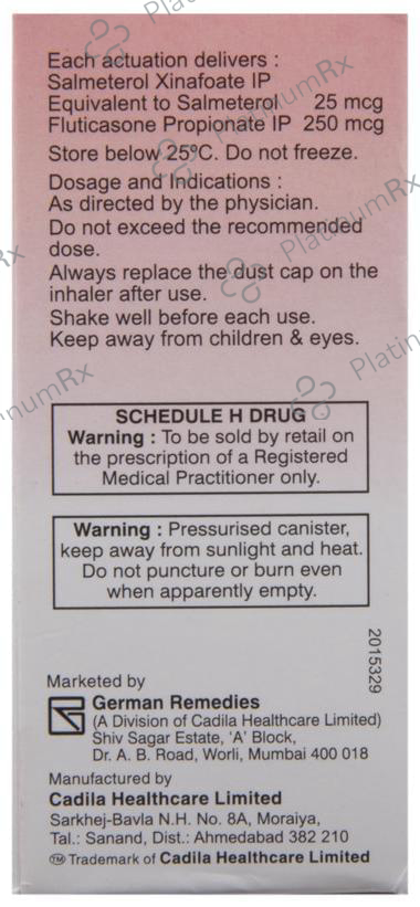 ForAir 250/25mcg CFC Free Inhaler 120MDI