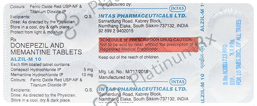 Alzil M 10 5/10mg Tablet 10s
