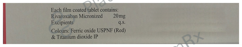Ixarola 20mg Tablet 14s