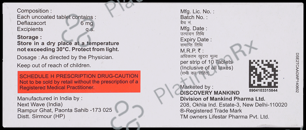 Mahacort DZ 6mg Tablet 10s