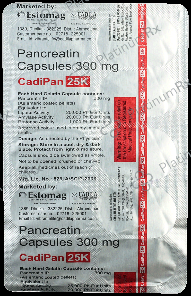 Cadipan 25K Capsule