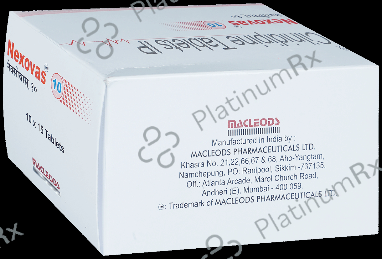 Nexovas 10mg Tablet 15s