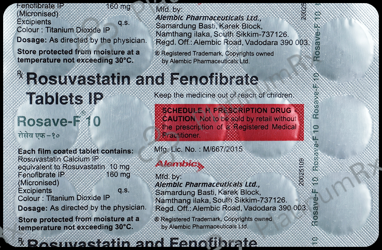 Rosave F 10/160mg Tablet 15s
