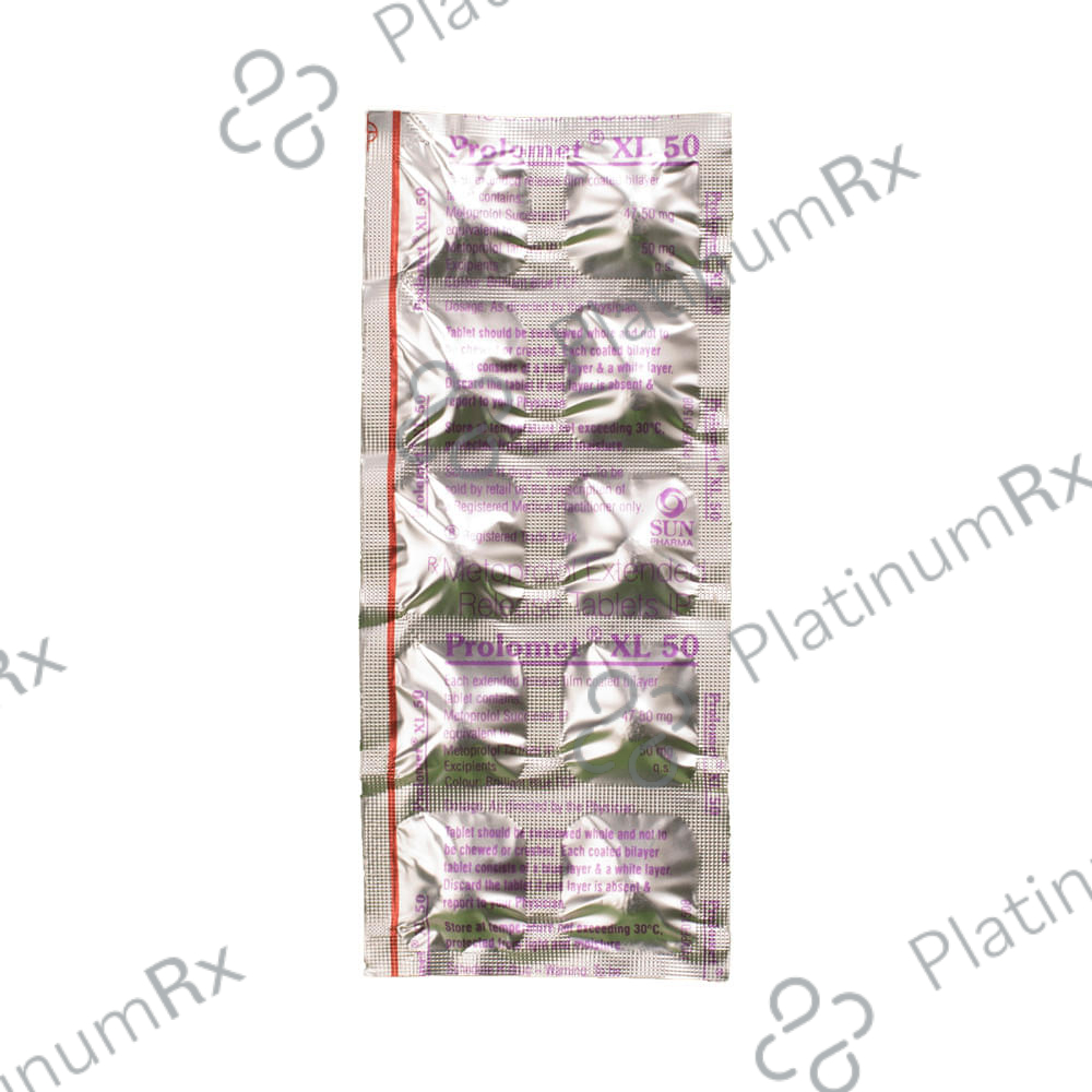 Prolomet XL 47.5mg Tablet ER 10s