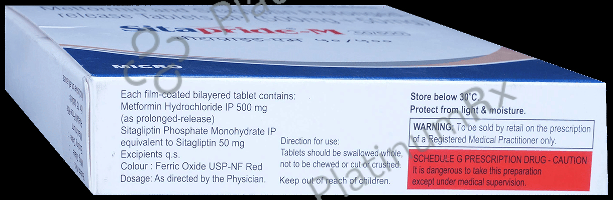 Sitapride M 50/500mg Tablet 15s