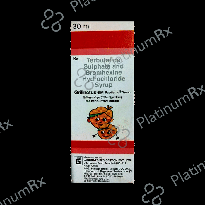 Grilinctus BM 4/1.5mg Paediatric Syrup 30ml