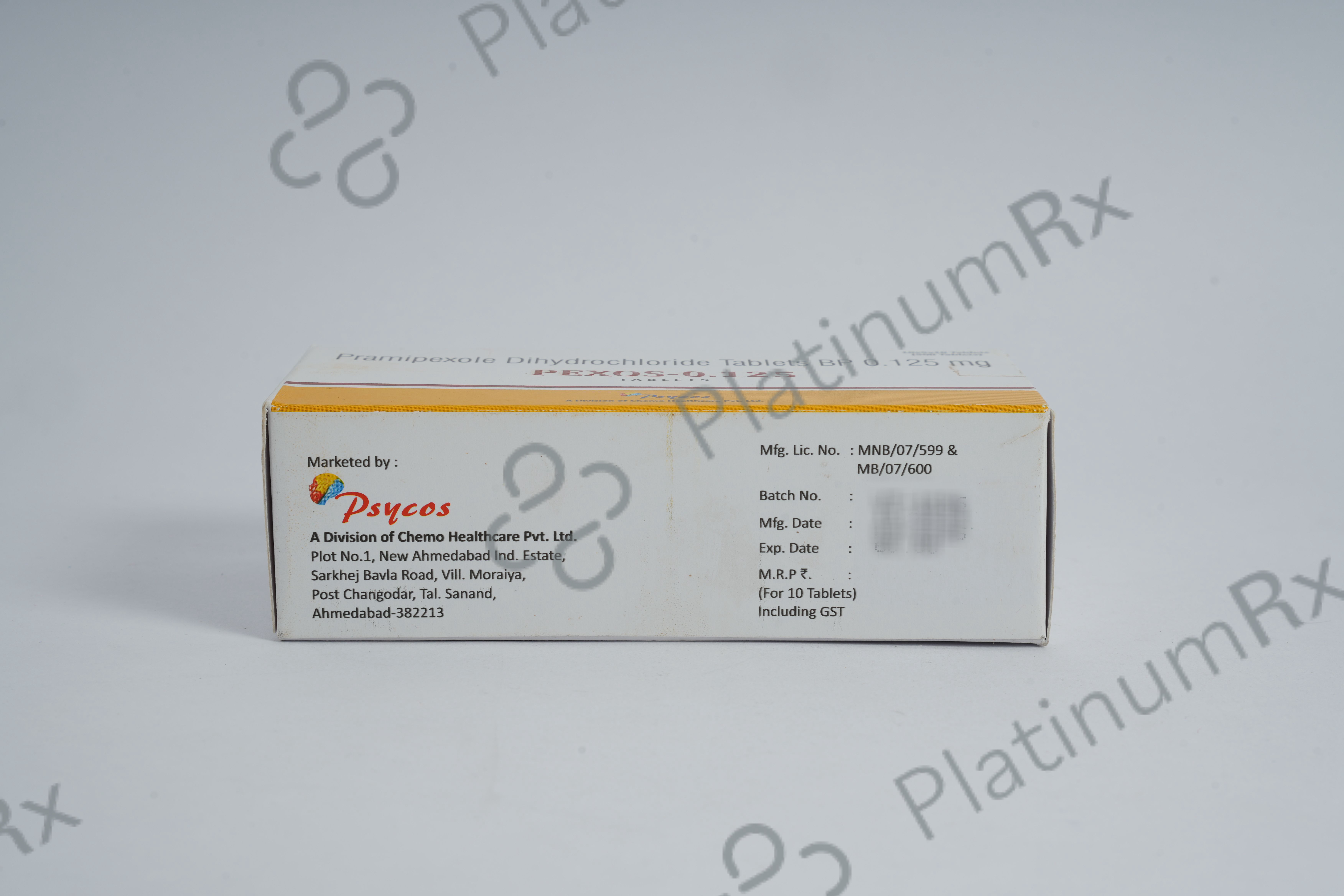 Pexos 0.125mg Tablet 10s
