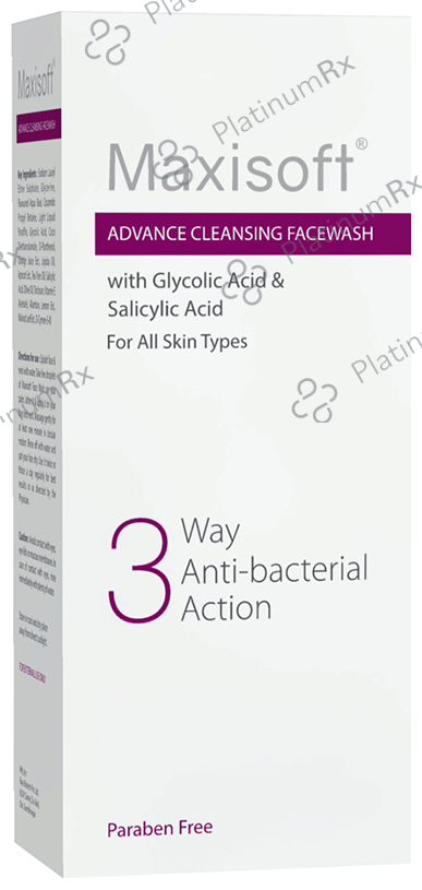 Maxisoft 3 Way Anti-Bacterial Action Advance Cleansing Face Wash (100ml Each) 1 Tube