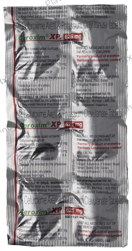 Ceroxim XP 625mg Tablet