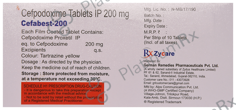 Cefabest 200 Tablet