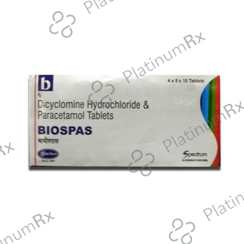 Biospas 20/325mg Tablet 10s