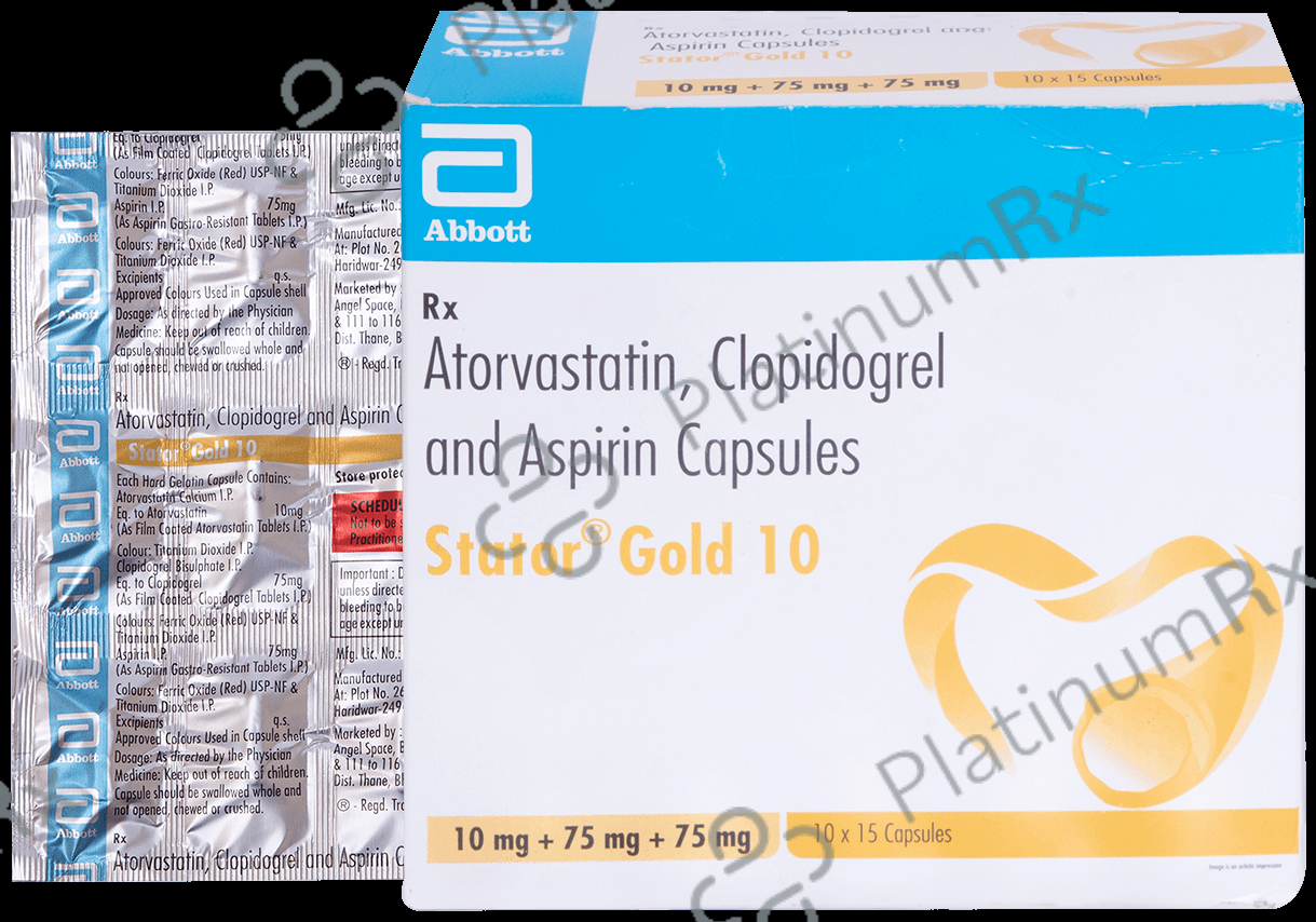 Stator Gold 10/75/75mg Capsule 15s