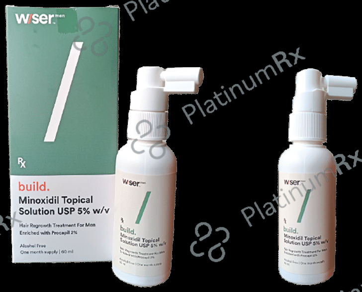 Wiser Build Minoxidil Topical Solution(60ml Each)