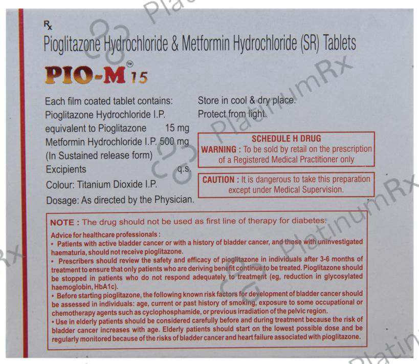 Pio M 15mg Tablet SR 15s